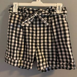 A New Day gingham print paper bag shorts